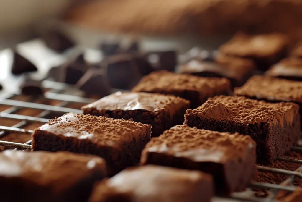 Low Calorie Brownies: The Ultimate Guide to Guilt-Free Chocolate Treats 3 Brownie batter baking inside a preheated oven