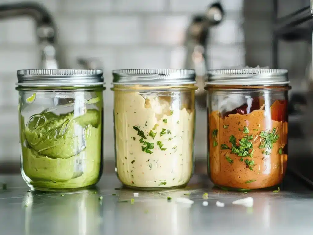 shrimp sauces in jars storage and prep tips