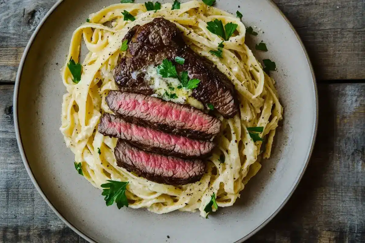 steak and pasta recipe