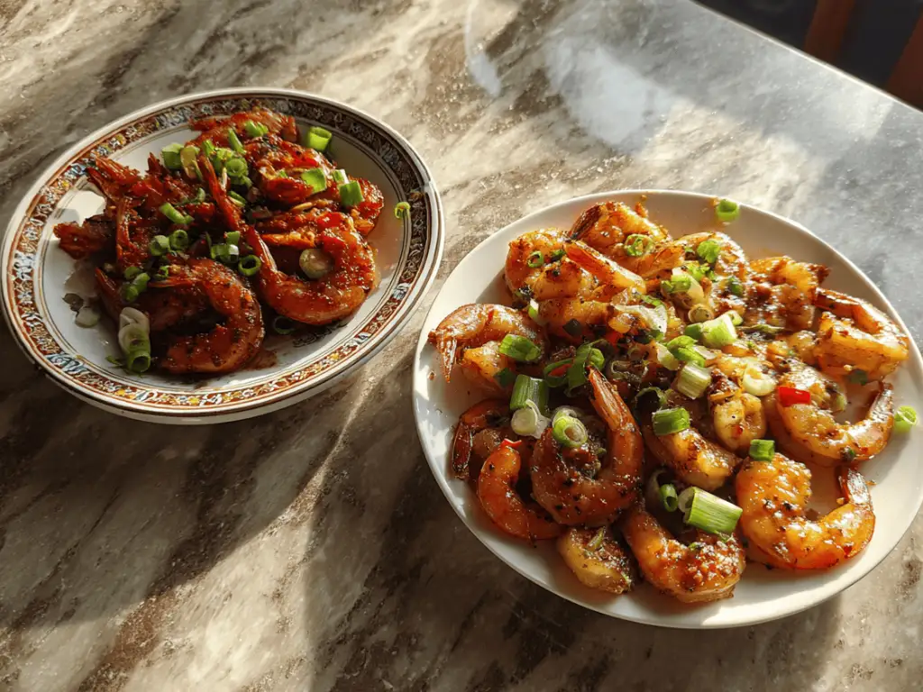 shrimp garlic recipe variations cajun and soy style