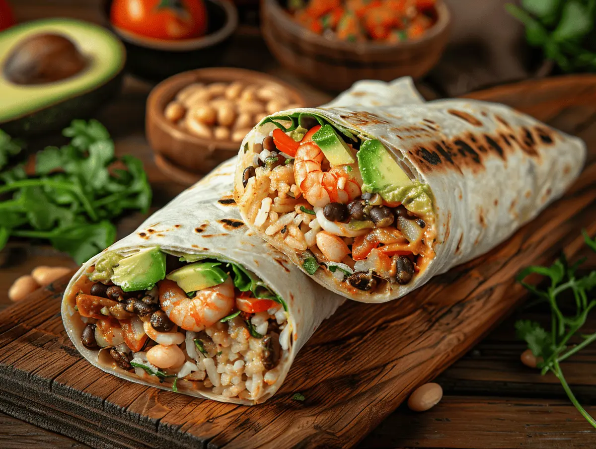 Shrimp Burrito Recipe: Flavor-Packed Healthy Twist 6 shrimp burrito recipe with rice and avocado filling