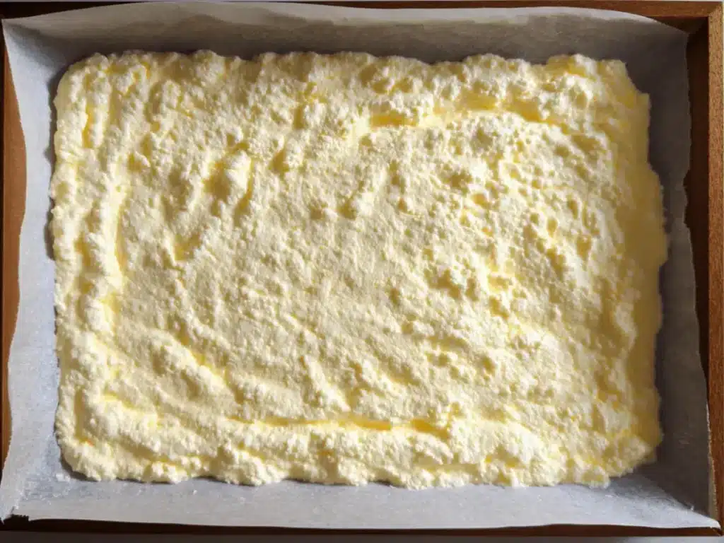 blending cottage cheese and eggs before baking flatbread