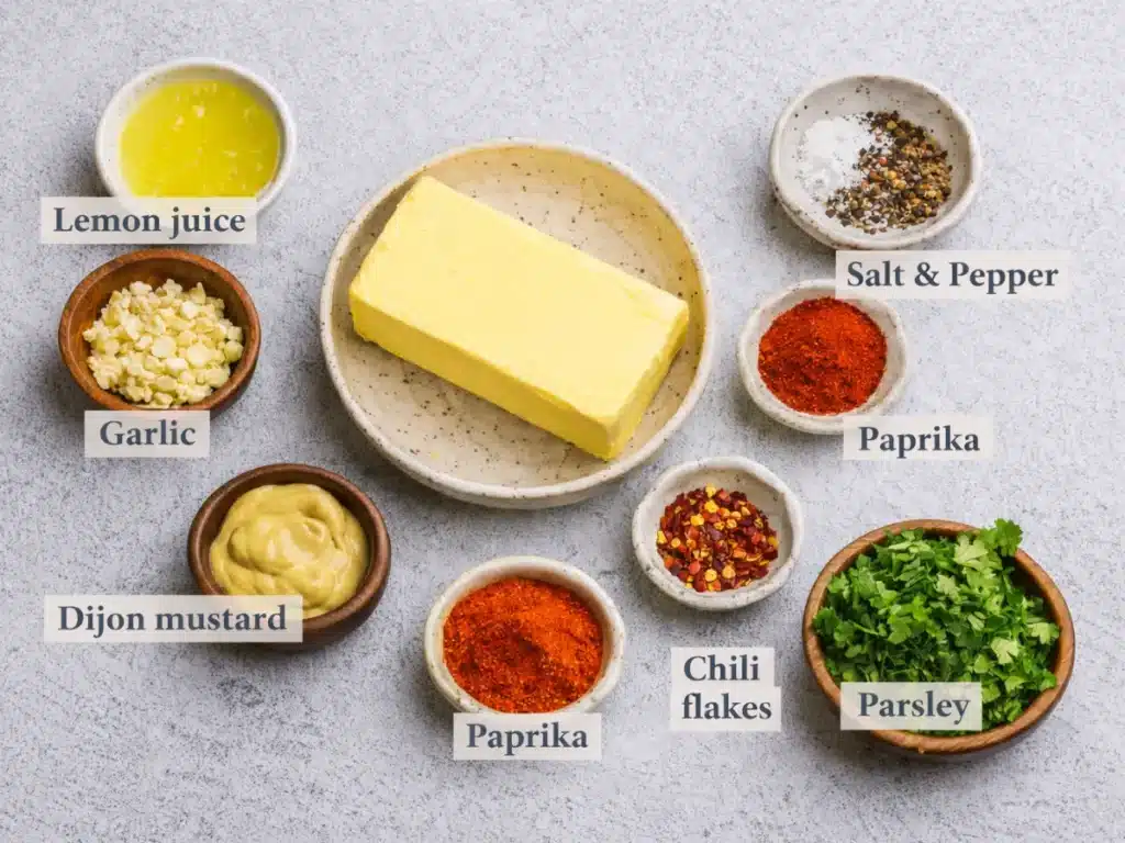 Cowboy Butter Recipe: The Ultimate Savory Dip and Seasoning Guide 2 Ingredients for Cowboy Butter Recipe including butter, garlic, and herbs.