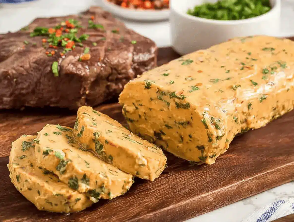 Cowboy Butter Recipe: The Ultimate Savory Dip and Seasoning Guide 5 Cowboy Butter Recipe served warm beside grilled steak and herbs.